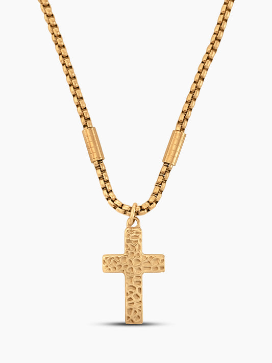 Holy Relic Cross Pendant Chain Necklace